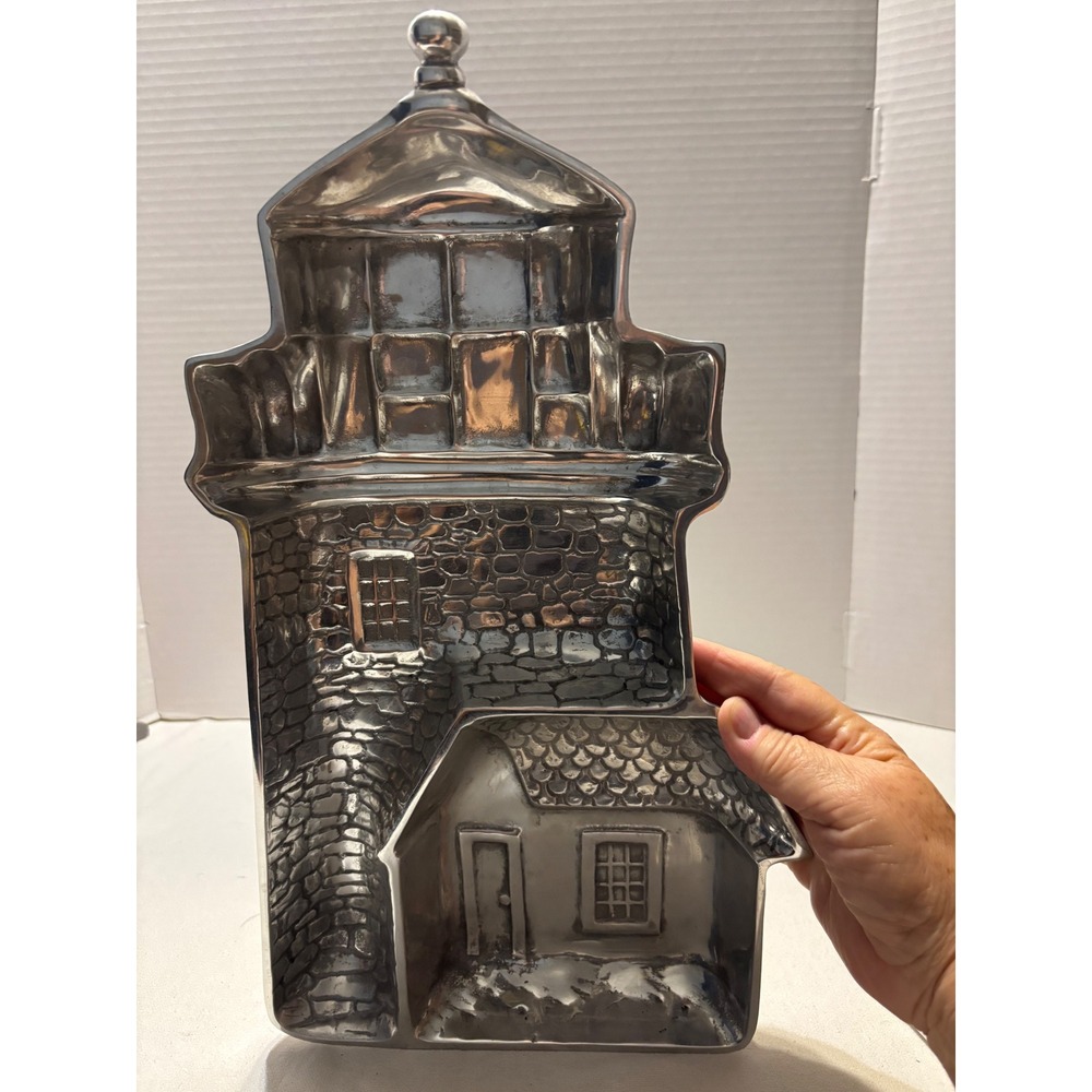 Chip and Dip Tray, Lighthouse, by Juan Vela Studios for Wilton Armetale